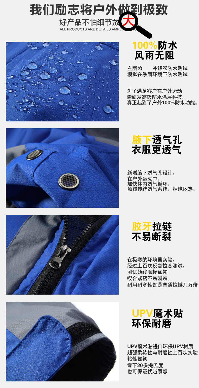 山西沖鋒衣生產(chǎn)廠家具體細節(jié)展示